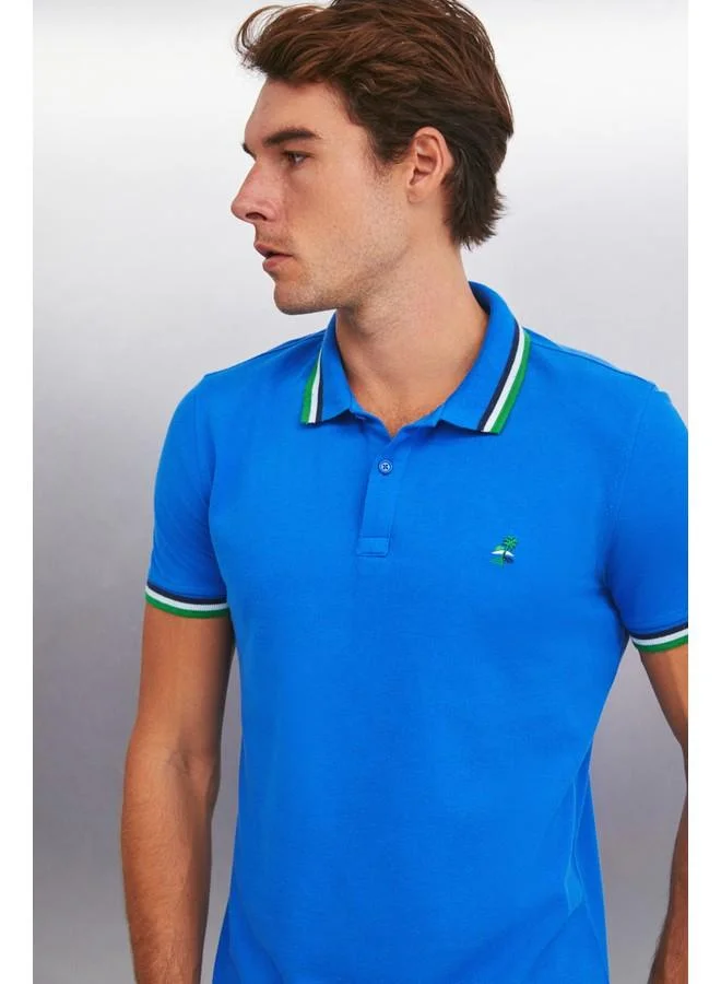 جريميلانج تيشيرت بولو رجالي جريملانج زاندر أزرق